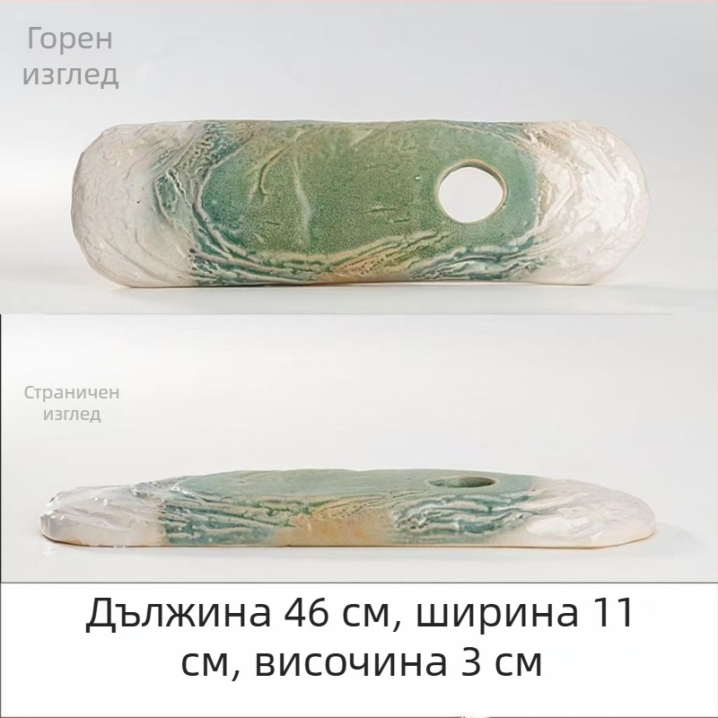 Керамична декоративна водна фигура за аквариум, глазирана повърхност, ръчно изработено, класически стил, циркулация и аериране