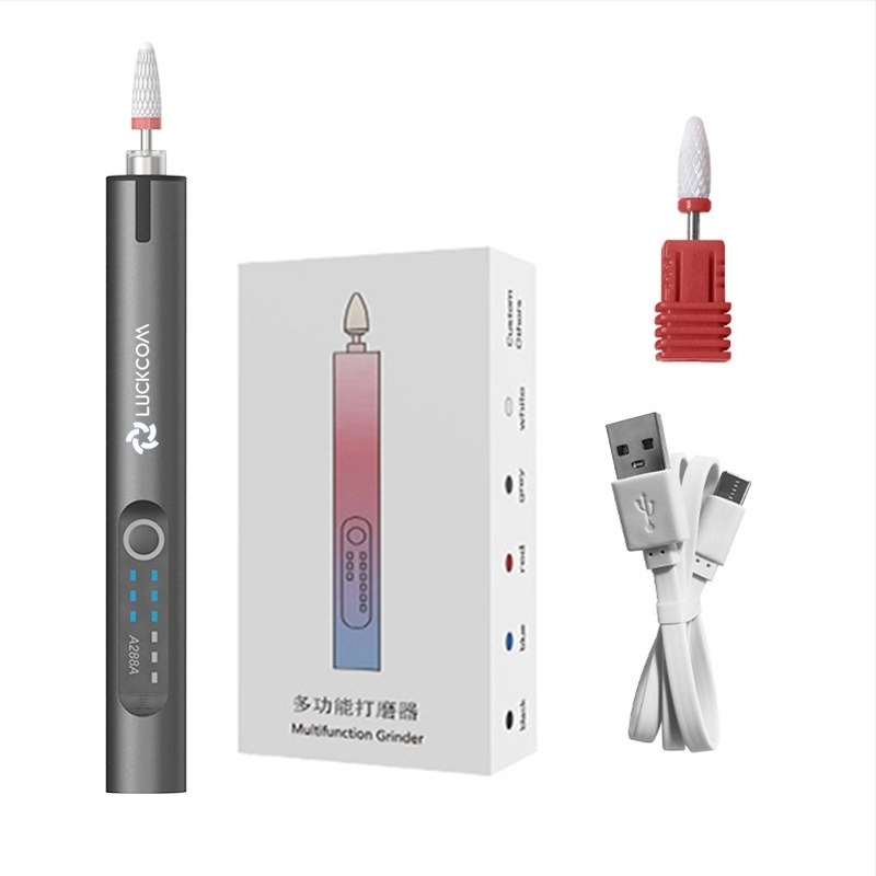полировач за нокти с презареждаем литиево-йонна батерия, 3.7V, три скорости, 0.5 m кабел, за шлайфане, гравиране и полиране