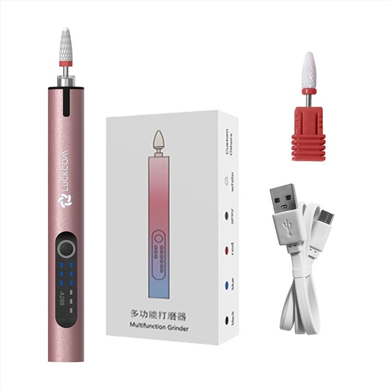 полировач за нокти с презареждаем литиево-йонна батерия, 3.7V, три скорости, 0.5 m кабел, за шлайфане, гравиране и полиране