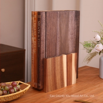 Дървена дъска за рязане във форма на книга с база, за домашно ползване — West dew, дървен материал, модерен стил, 2025 г.