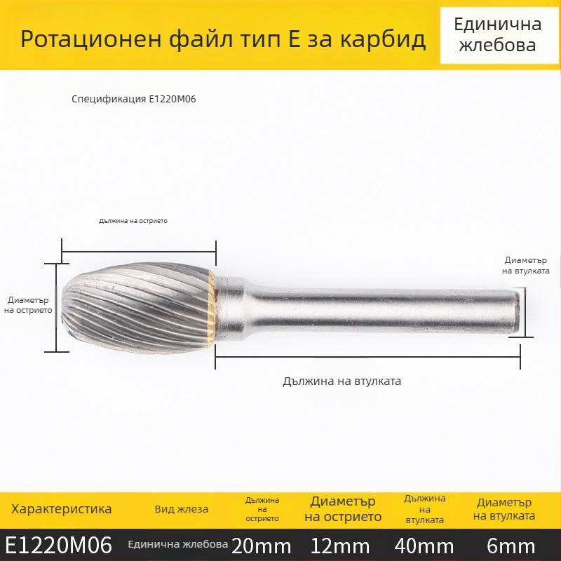 Плоска фреза, високоскоростна стомана, без покритие