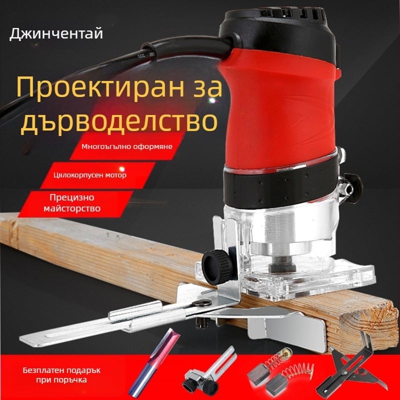 Индустриална машина за подрязване и каналиране на алуминиево-пластмасови панели, бакелитова фреза, Jin Chengtai, 220V, еднофазен AC / DC над 250V