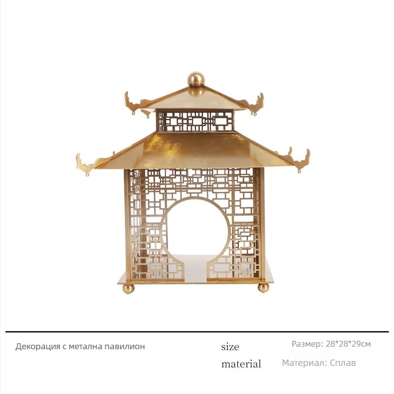 Stay Like метален екран за стая в китайски стил, полу ръчна изработка