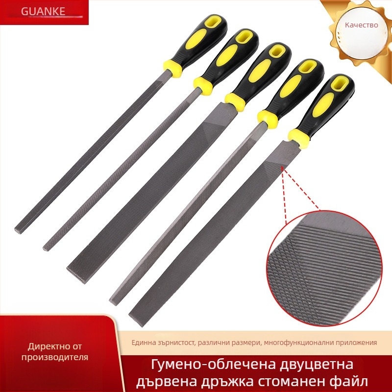 Диамантен файл за метал, двуразрезен, полукръгло сечение, стоманен файл за обработка на цветни метали