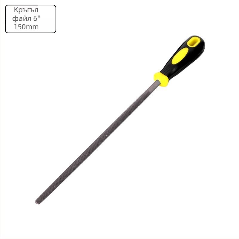 Диамантен файл за метал, двуразрезен, полукръгло сечение, стоманен файл за обработка на цветни метали