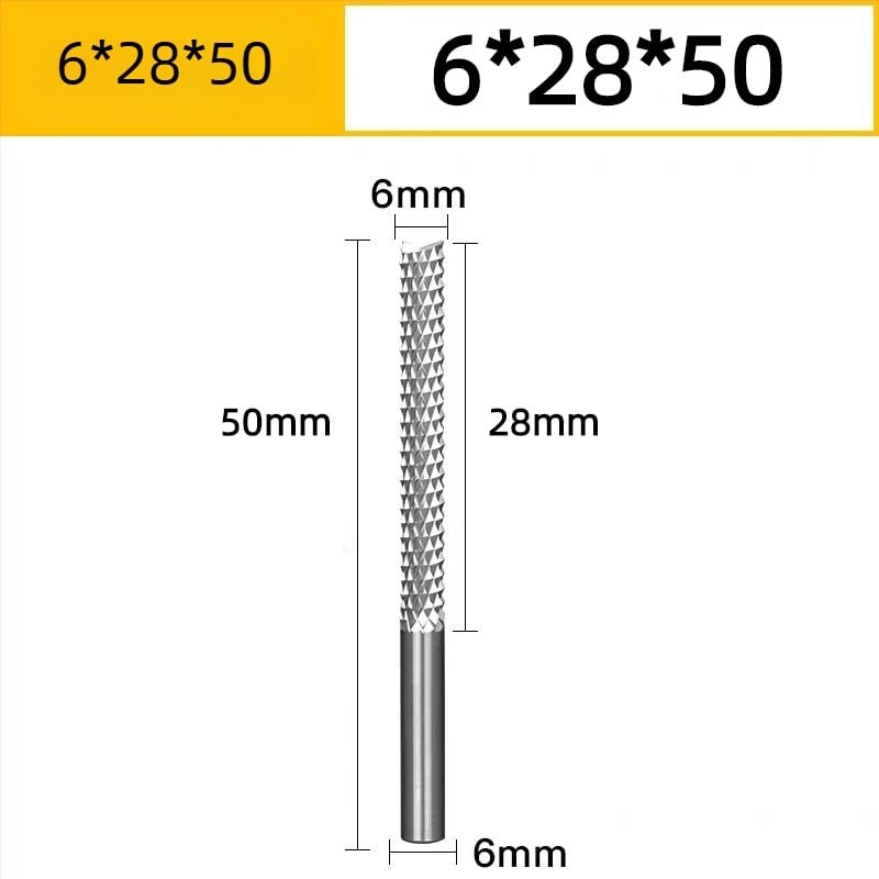 Вертикална фреза за PCB, спирална фреза от волфрамова стомана за гравиране, подходяща за бакелит, дърво, PCB, пластмаса и въглеродни влакна