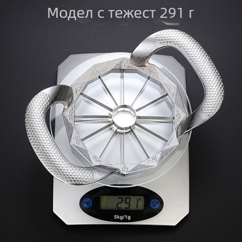 Инструмент за нарязване на ябълки и плодове от 304 неръждаема стомана, с изваждане на сърцевина, делител за плодове, възможност за печат на лого