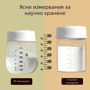 Бутилка за съхранение на кърма от неръждаема стомана, право тяло, стандартен диаметър, с дръжка