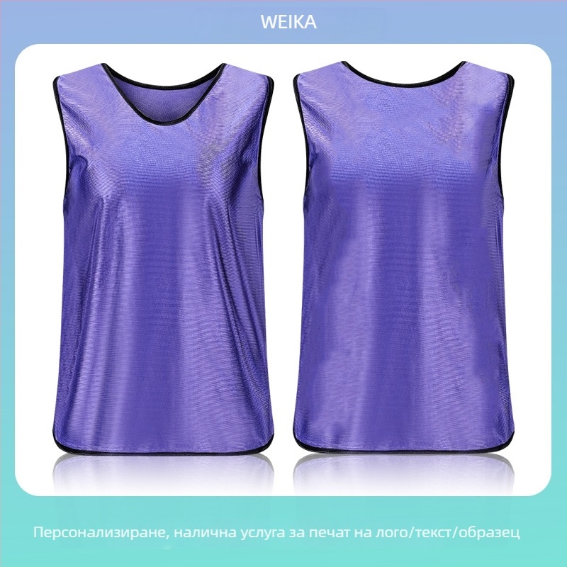 Екипни жилетки за възрастни и деца, полиестерни тренировъчни жилетки за футбол и баскетбол, с принтирани графики и настройки на шрифта