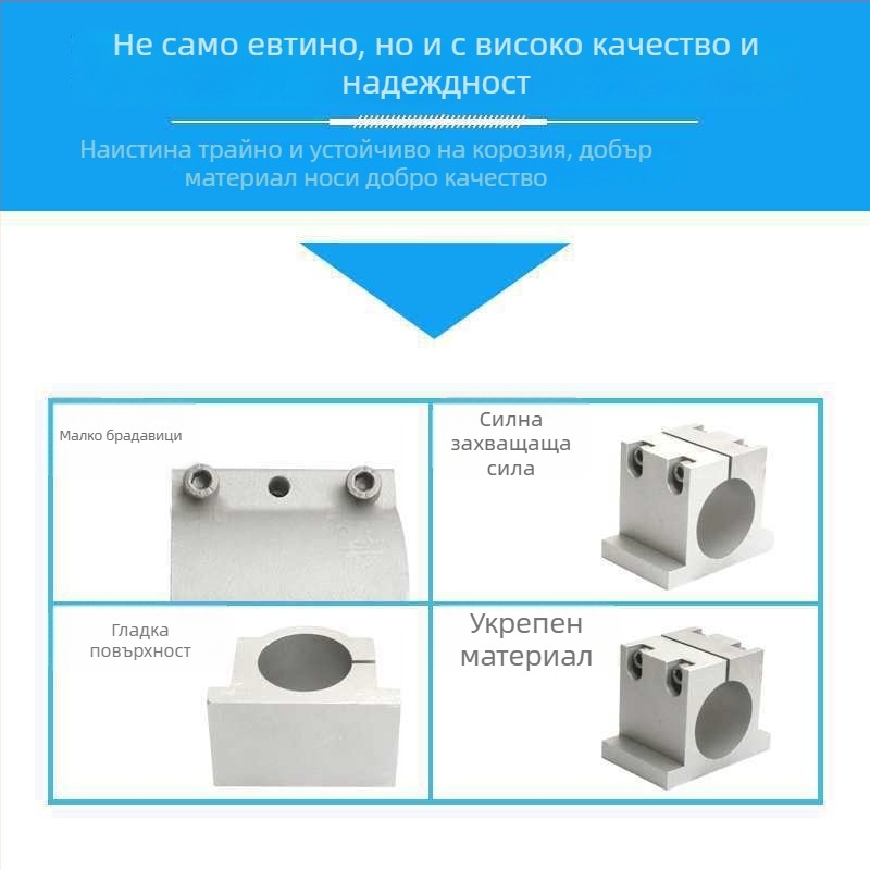 Държач за шпиндел на гравираща машина, алуминиев държач за захващане и дизайн с нехлъзгащи зъби