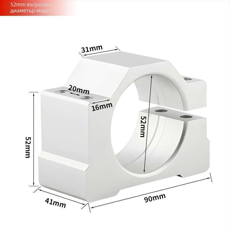 Държач за шпиндел на гравираща машина, алуминиев държач за захващане и дизайн с нехлъзгащи зъби