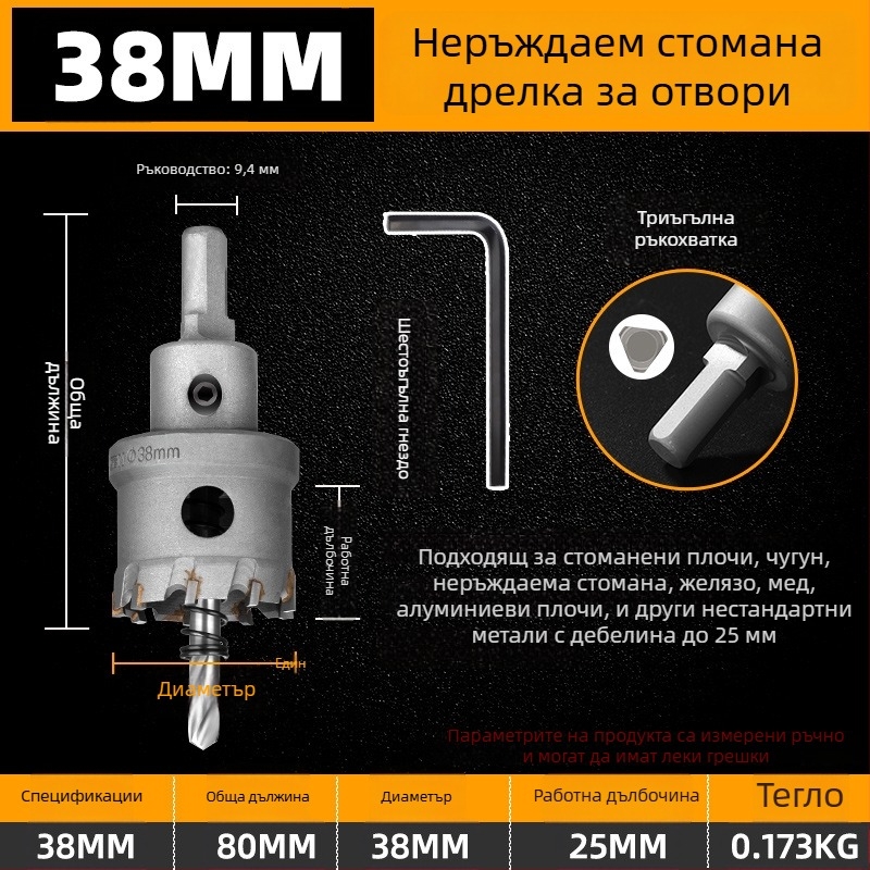 Topson Карбиден Разширител за Отвори за Желязо – Индустриален Клас, Износоустойчива Неръждаема Стомана