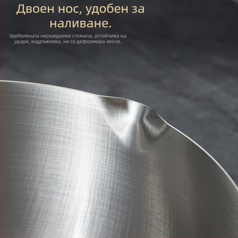 Wok от неръждаема стомана 430, без покритие, с едно дъно и стъклен капак