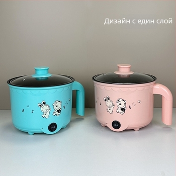 Многофункционален електрически съд за готвене, капацитет ≤2 л, за 2–3 човека, бутонно управление, сваляем и миещ се вътрешен съд, отопление чрез база, модел 108, West River