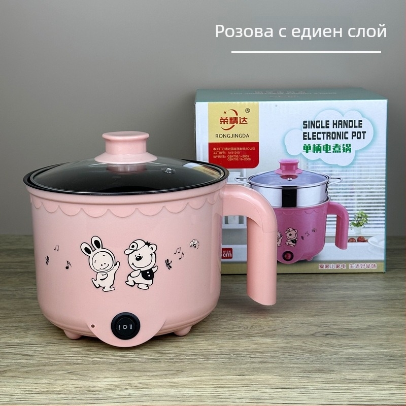 Многофункционален електрически съд за готвене, капацитет ≤2 л, за 2–3 човека, бутонно управление, сваляем и миещ се вътрешен съд, отопление чрез база, модел 108, West River