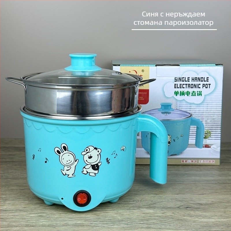 Многофункционален електрически съд за готвене, капацитет ≤2 л, за 2–3 човека, бутонно управление, сваляем и миещ се вътрешен съд, отопление чрез база, модел 108, West River