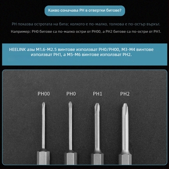 Комплект битове за електрическа отвертка с магнитна кръстова глава, удължена дължина, съвместим с шестостенни драйвери, материал: лилаво сандалово дърво