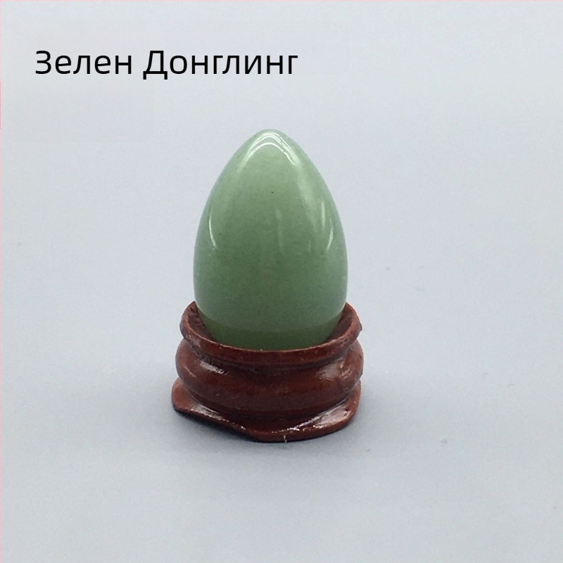 Природен кристален яйцевиден камък за дланта — полирано декоративно изделие, марка Ting Hong Jing Shi