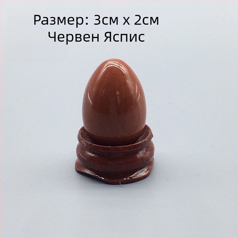 Природен кристален яйцевиден камък за дланта — полирано декоративно изделие, марка Ting Hong Jing Shi