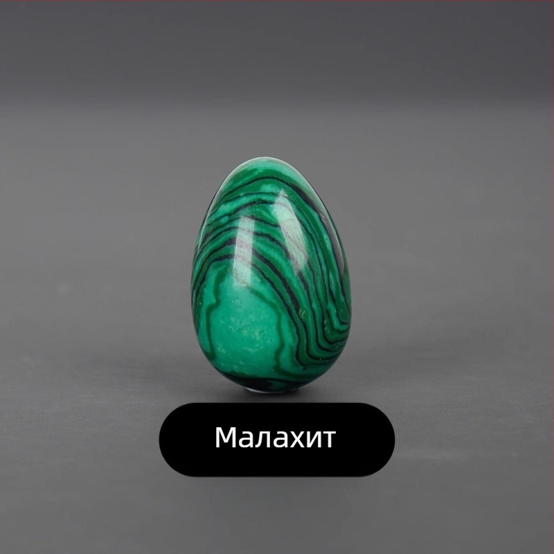 Природен кристален яйцевиден камък за дланта — полирано декоративно изделие, марка Ting Hong Jing Shi