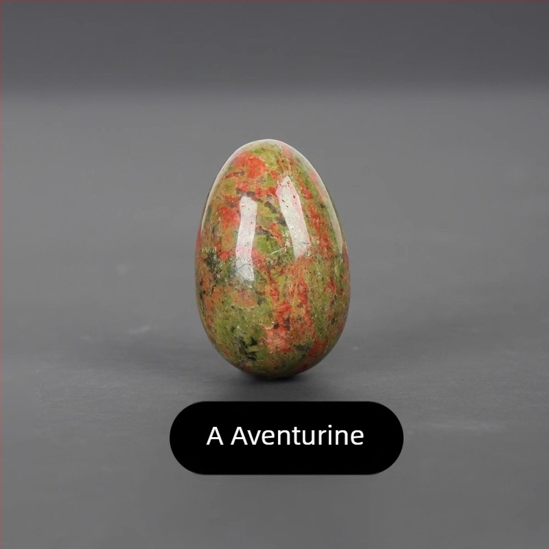 Природен кристален яйцевиден камък за дланта — полирано декоративно изделие, марка Ting Hong Jing Shi