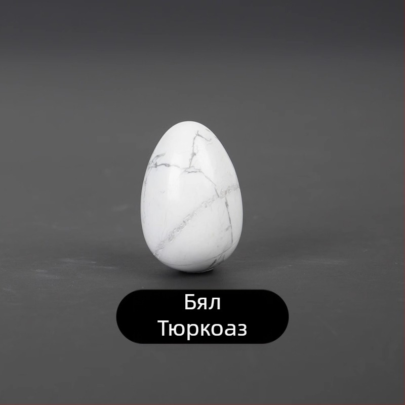 Природен кристален яйцевиден камък за дланта — полирано декоративно изделие, марка Ting Hong Jing Shi