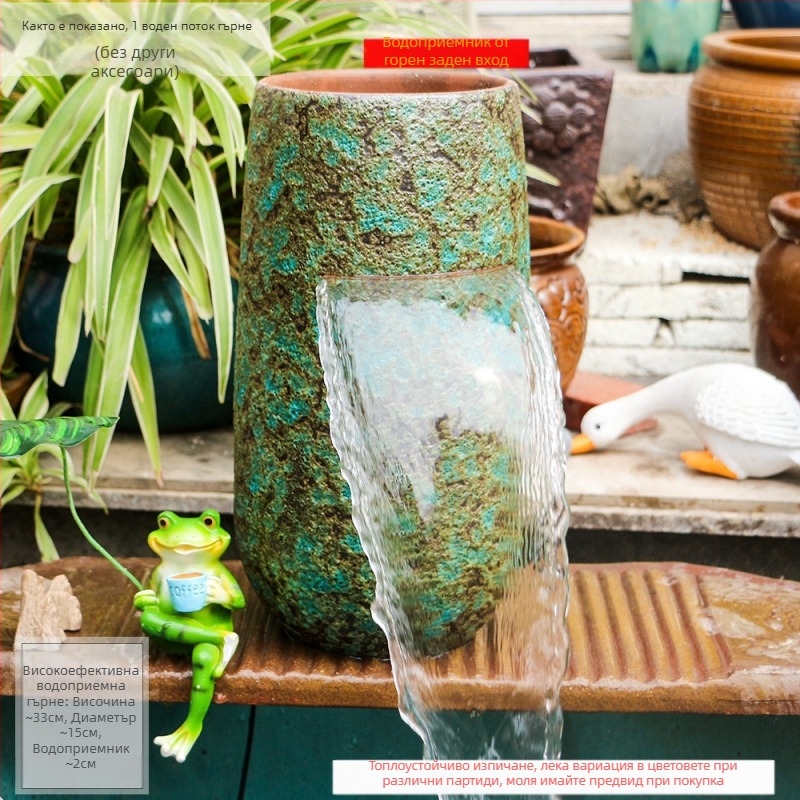 Керамична водопадна декоративна фигура за аквариум, прост и модерен стил, без персонализация, подарък