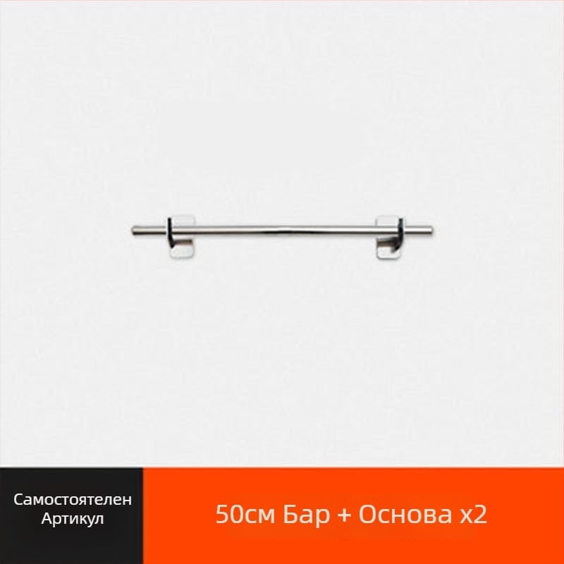 Xinyi jia Мултифункционален кухненски окачен рафт, стенен монтаж, 201 неръждаема стомана, Нордичен стил