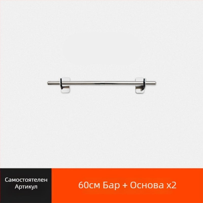 Xinyi jia Мултифункционален кухненски окачен рафт, стенен монтаж, 201 неръждаема стомана, Нордичен стил