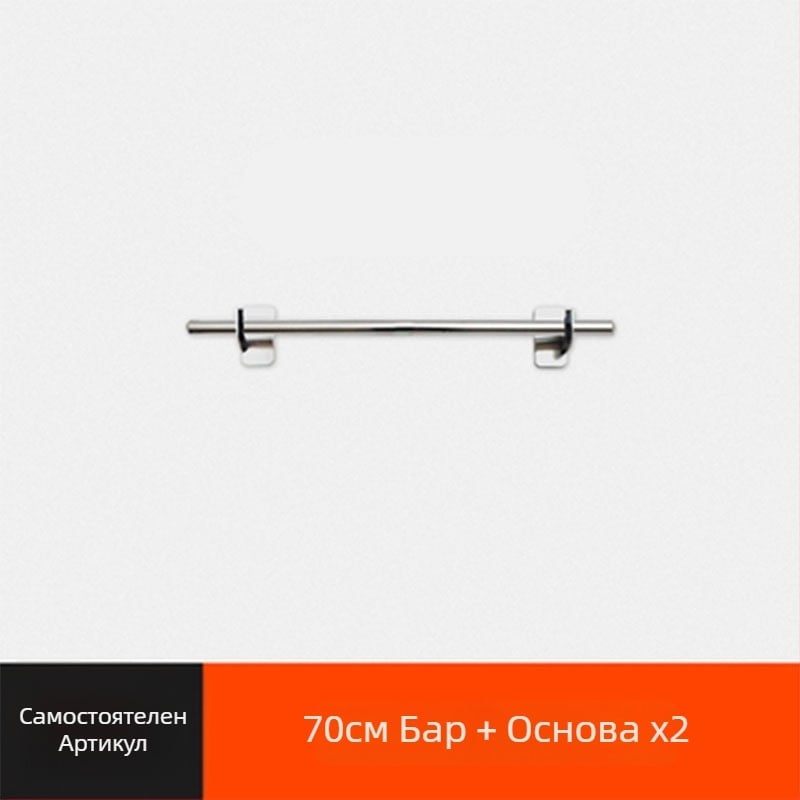 Xinyi jia Мултифункционален кухненски окачен рафт, стенен монтаж, 201 неръждаема стомана, Нордичен стил