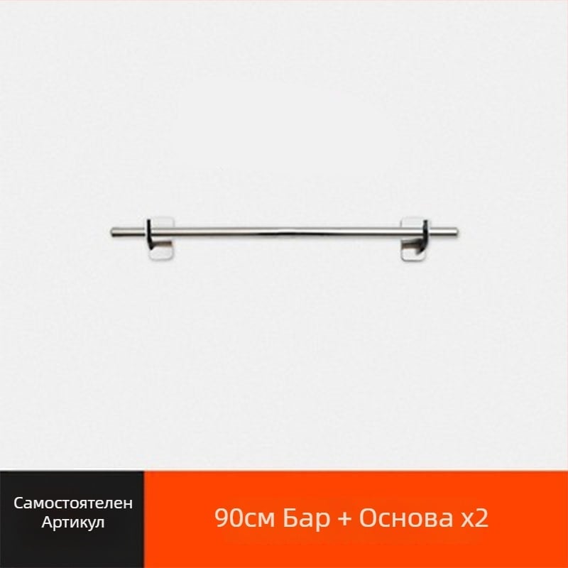 Xinyi jia Мултифункционален кухненски окачен рафт, стенен монтаж, 201 неръждаема стомана, Нордичен стил