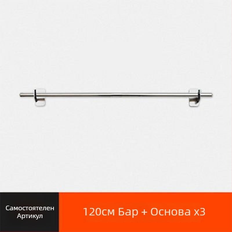 Xinyi jia Мултифункционален кухненски окачен рафт, стенен монтаж, 201 неръждаема стомана, Нордичен стил