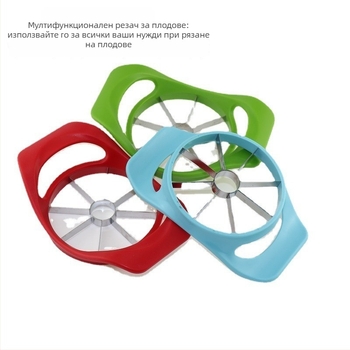 Мултифункционален резач за ябълки: сърцевина, обелване и нарязване на филийки — ABS+430 неръждаема стомана; обработка по поръчка; печат на лого