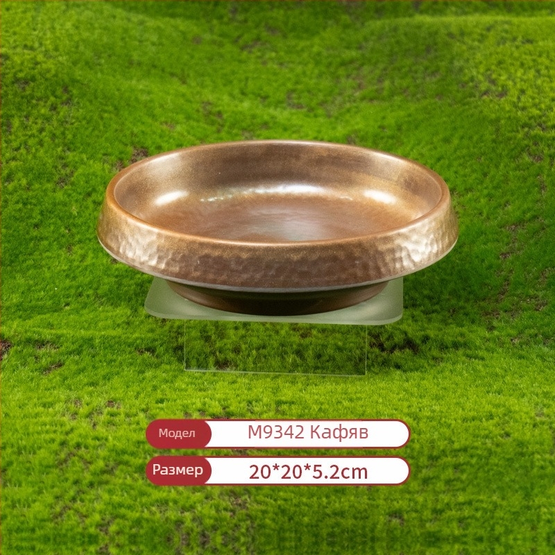 Меламинов плитък правоъгълен съд за горещ пот и грил — полирана повърхност, персонализируем