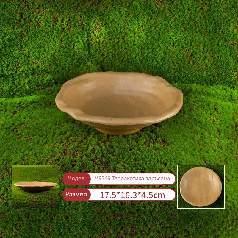 Меламинов плитък правоъгълен съд за горещ пот и грил — полирана повърхност, персонализируем