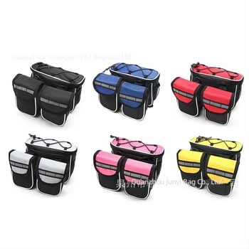 Чанта за велосипед за предна рамка - твърд корпус, водоустойчива, капацитет 2 л, модел 21, полиестер, за планински и шосейни велосипеди