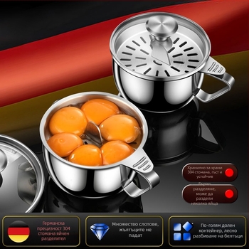 Сепаратор за яйчен жълтък от 304 неръждаема стомана, кухненски прибор