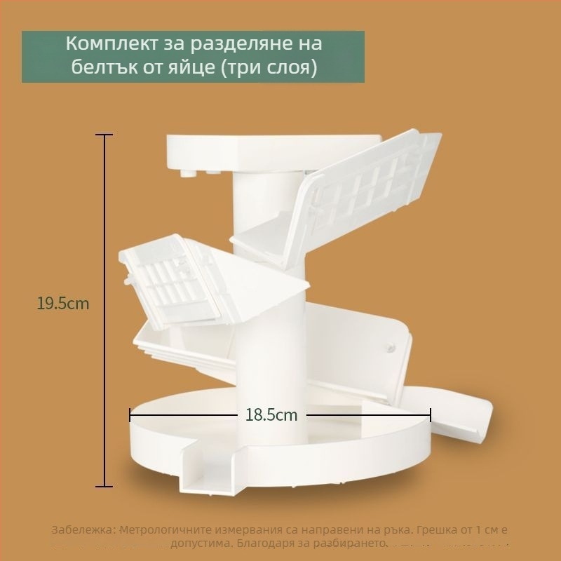 Комерсиален разделител за жълтъци и белтъци от яйца, ръчна пластмасова машина за пакетна обработка