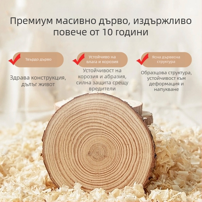 Shangyi голям въртящ диск за домашна фитнес – балансова платформа от масивно дърво