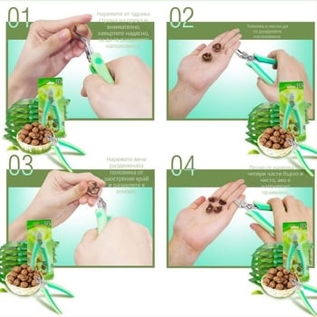 Неръждаем метал орехов щипец с обелвач за черупки (Марка: Other; Материал: неръждаема стомана; Внос: Не; Пускане на пазара: лято 2021)