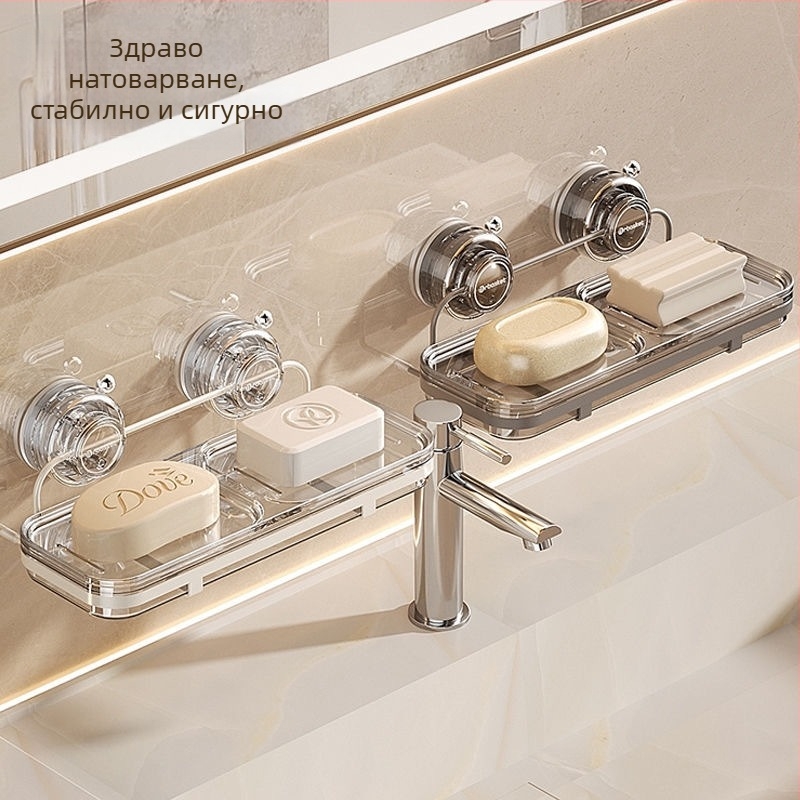 Сапунник със suction cup за стена, висок клас, метал и пластмаса, 24 бр., марка: Други