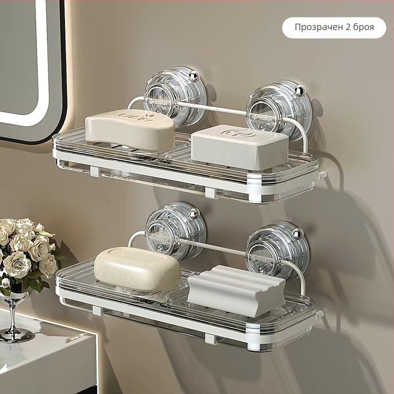 Сапунник със suction cup за стена, висок клас, метал и пластмаса, 24 бр., марка: Други