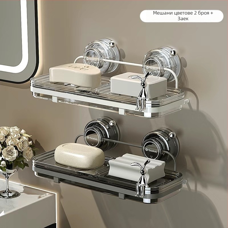 Сапунник със suction cup за стена, висок клас, метал и пластмаса, 24 бр., марка: Други