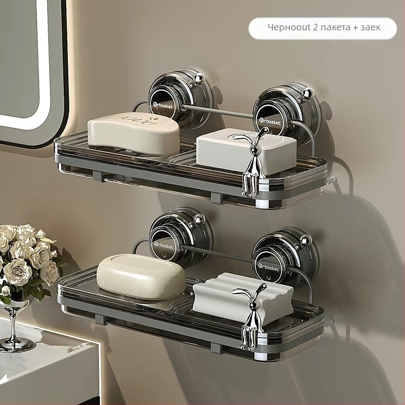 Сапунник със suction cup за стена, висок клас, метал и пластмаса, 24 бр., марка: Други