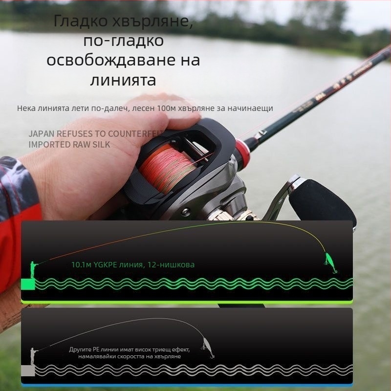 Главна риболовна линия Sichuan diaoyu, PE материал, силна здравина, 100 ролки в кутия