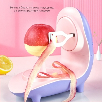 Машина за обелване на плодове – мултифункционална, USB презареждаща се, напълно автоматична, ABS пластмаса, креативен дизайн, персонализирано лого