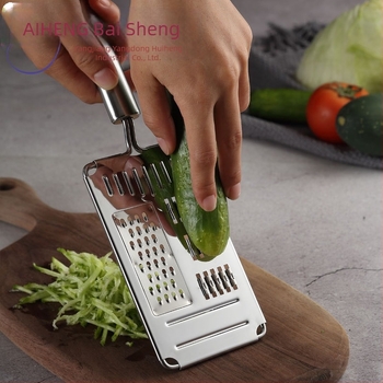 Мултифункционален настъргвач за кухня от неръждаема стомана Huiheng с кутия, персонализирано обработване и печат на лого