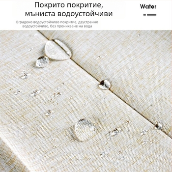 Сгъваема душ завеса с магнитен комплект, без пробиване, водоустойчив ленен плат, извита душ кабина за вана и тоалетна, разделение сухо/мокро