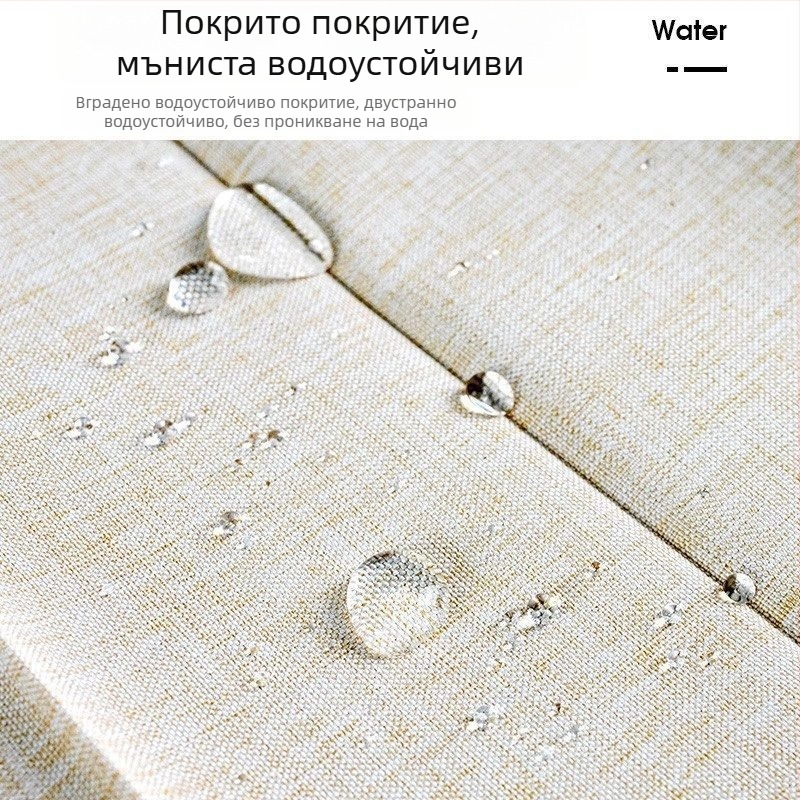 Сгъваема душ завеса с магнитен комплект, без пробиване, водоустойчив ленен плат, извита душ кабина за вана и тоалетна, разделение сухо/мокро