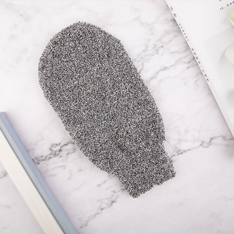 Ръкавици за баня от бамбукови влакна и памук, марка Shu rui san yue, 500 броя в опаковка, персонализиране възможно